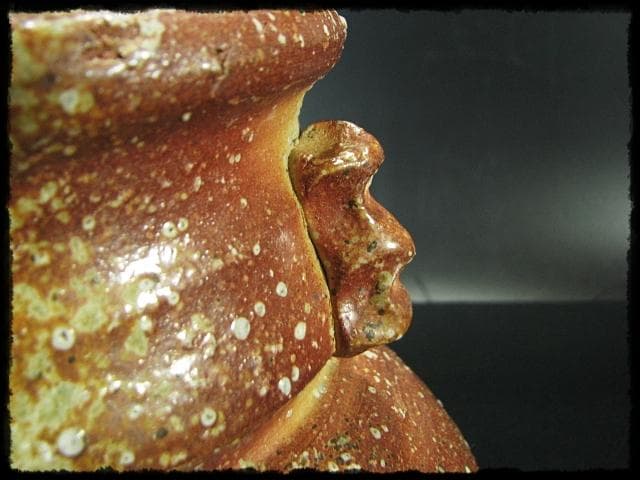 高橋 楽斎 破れ袋 信楽 水指 替塗蓋 茶道具 盛蓋 四方桟 共箱 上位品 g2