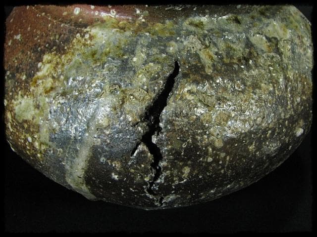 高橋 楽斎 破れ袋 信楽 水指 替塗蓋 茶道具 盛蓋 四方桟 共箱 上位品 g2