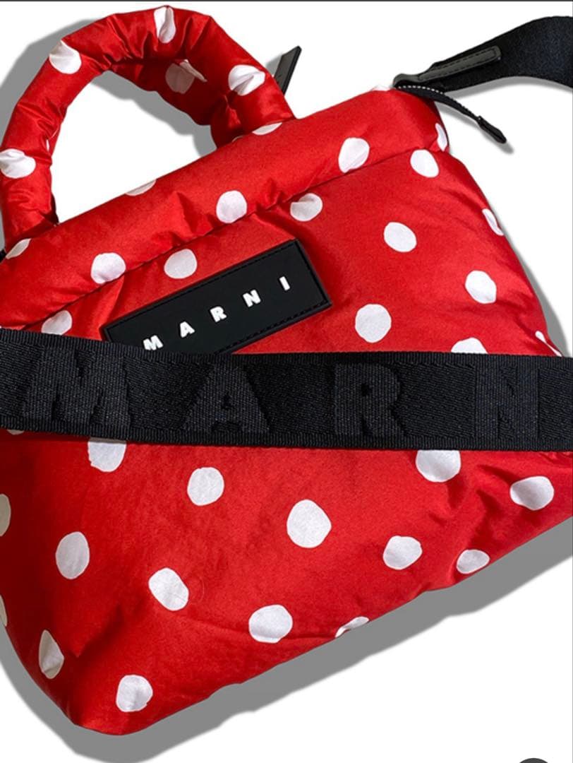 専用様…美品MARNI マルニ　ドット　パフバック　2way ロゴパッチ