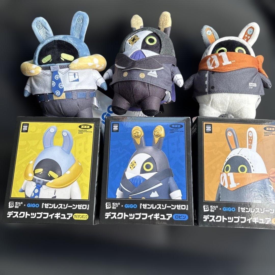 ゼンレスゾーンゼロ ボンプ デスクトップフィギュア3種&ぬいぐるみ3種セット