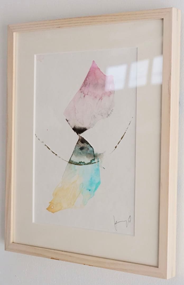 野村佳代　原画　作品　絵画　美術　水彩画　抽象画