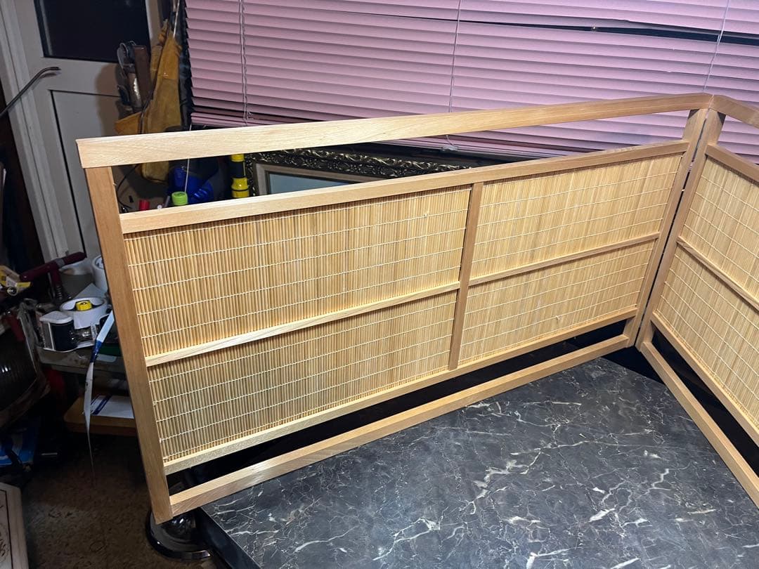 風炉先、 風炉先入れ替え用付き 格子風炉先 金銀ふすま風炉先 茶道具、