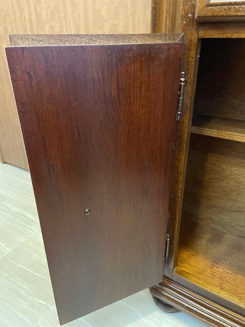 イタリア製 西洋 アンティーク家具 コンソール キャビネット 飾り棚