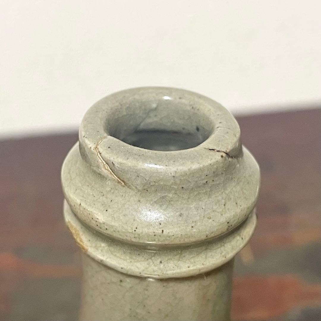 古伊万里 VOC 徳利 染付 草文 花器 花入