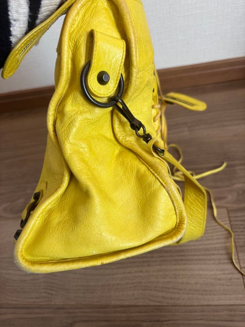 【汚れあり】　BALENCIAGAシティ　イエロー