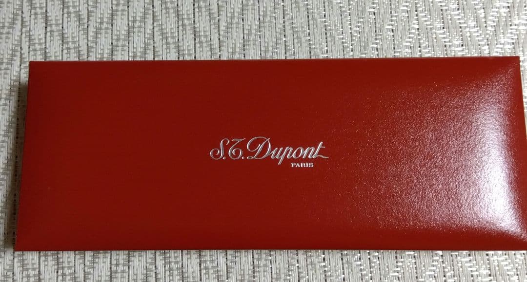 S.T. Dupont シルバーカラーボールペン 専用ケース付き