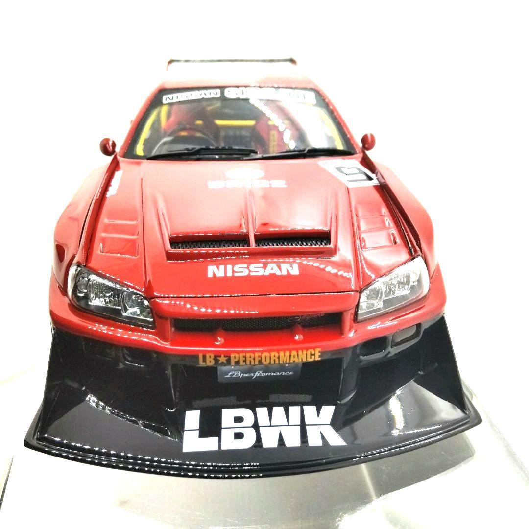 イグニッションモデル １/１８ ＬＢ-ＥＲ３４ スーパーシルエッ スカイライン