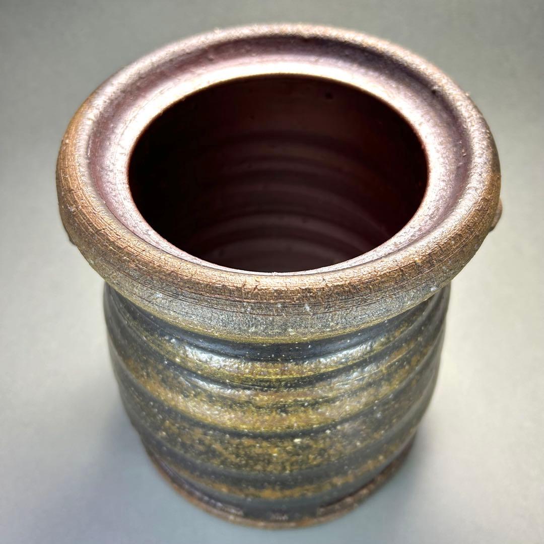 水指　『柴岡秀泉　備前焼』　お茶道具　茶道　共箱　工芸品