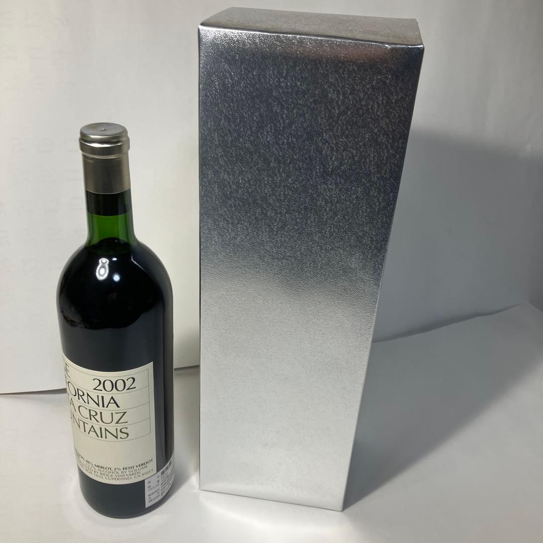 リッジ　カリフォルニア　サンタクルーズ　マウンテンズ2002 年　赤ワイン