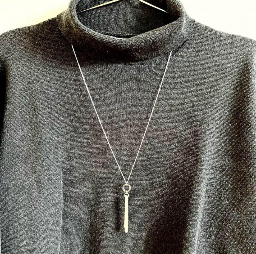 【ハンドメイド】タッセル ネックレス シルバー925 ロング