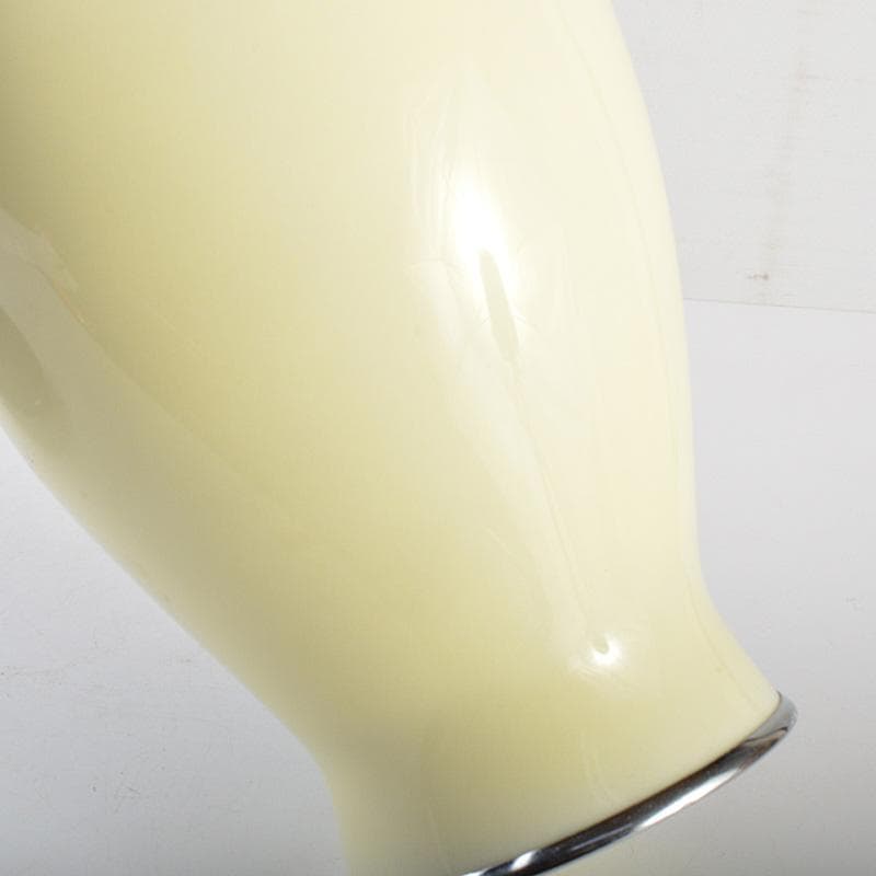 七宝焼　花文　花瓶　唐木台　桐箱付　M　R5684