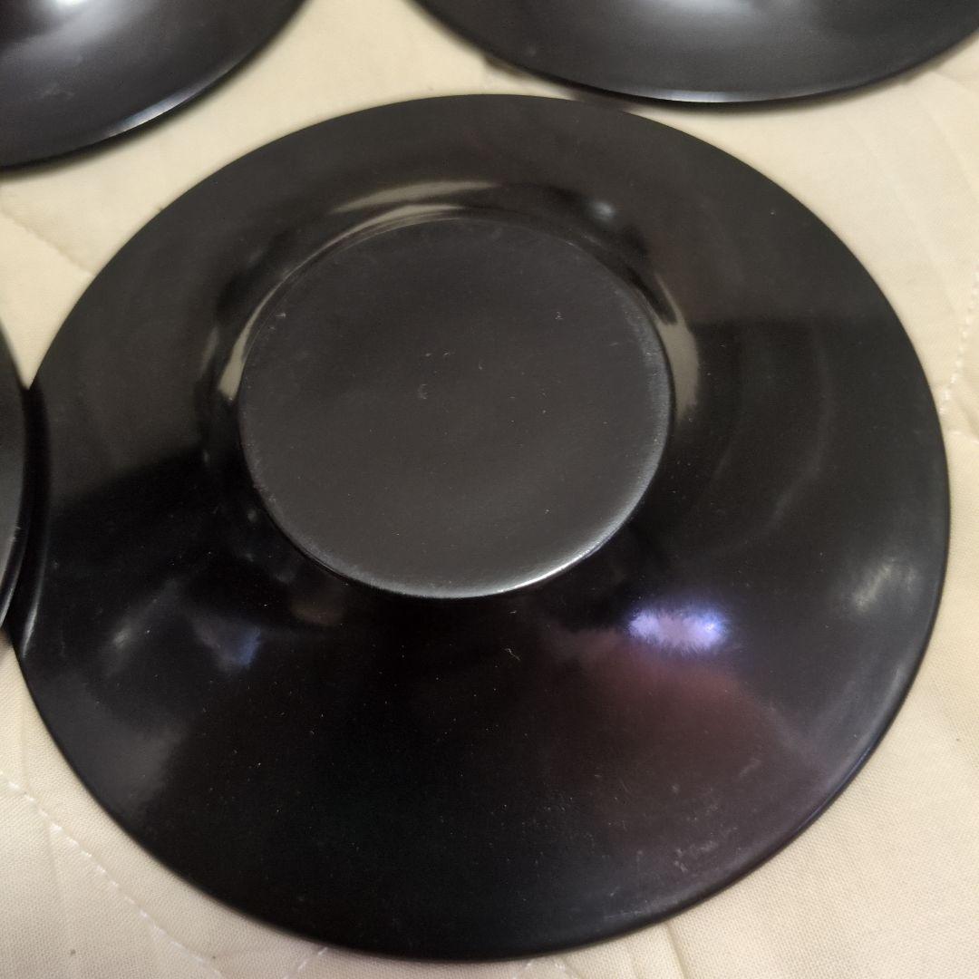 蔵出し　美品　漆器　津軽塗り　茶托　湯飲み受け皿　5枚セット