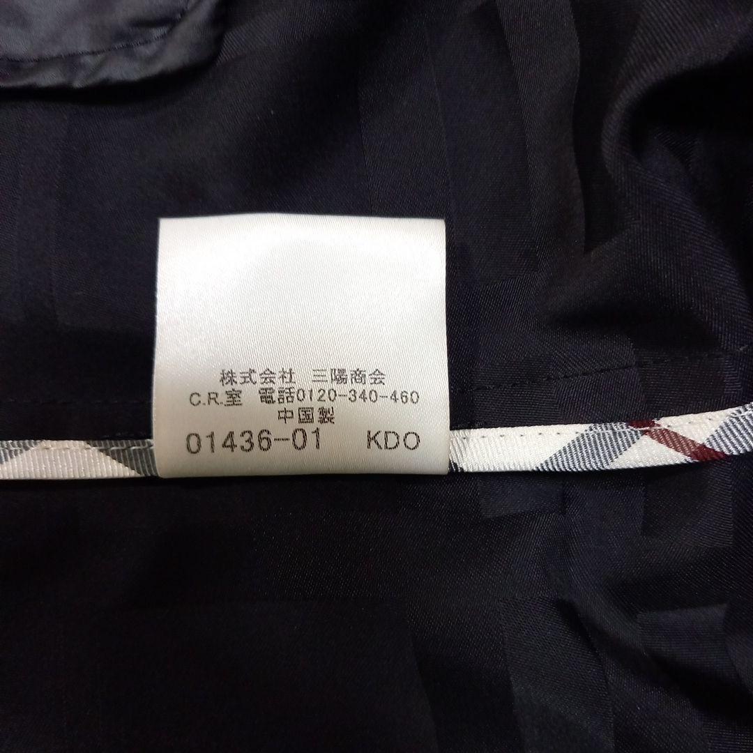 バーバリー　ブラックレーベル　ダブルジップ　シャドーチェック　ブルゾン　サイズL