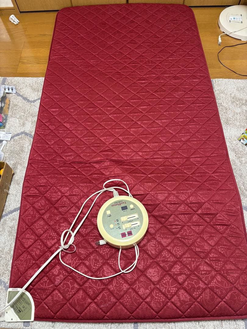 エコチューマ 電気毛布 シングルサイズ 赤