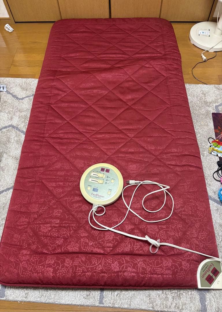 エコチューマ 電気毛布 シングルサイズ 赤