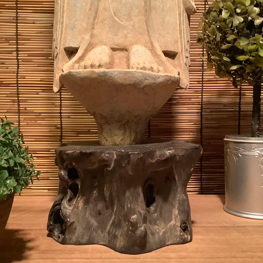 中国北魏「石雕・菩薩立像」南北朝時代・北斎・北魏様式・大乗仏教寺院放出・極上大型