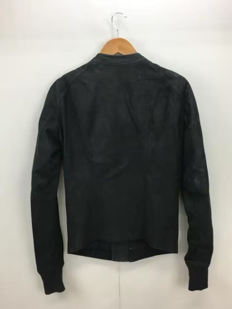 16ss rick owens インターシャ　レザージャケット　ライダース