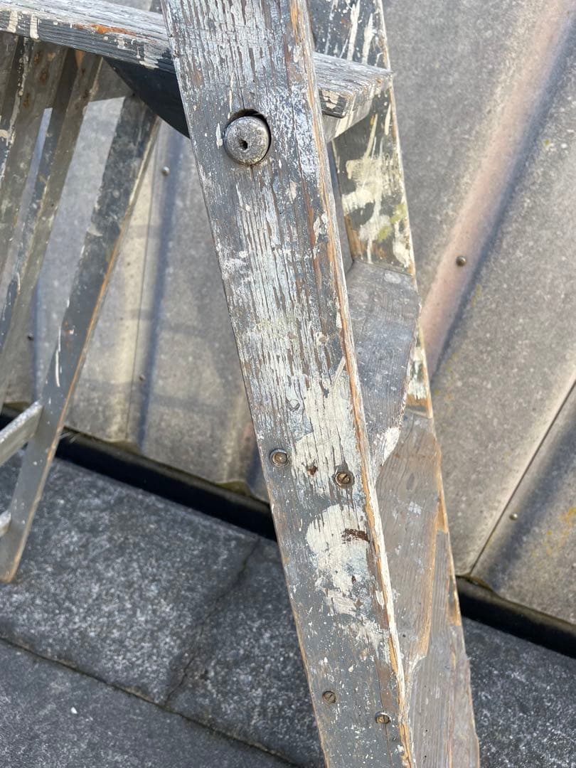 ビンテージ/イギリス/英国製/木製/大型/ラダー/脚立/ディスプレイ/店舗什器②