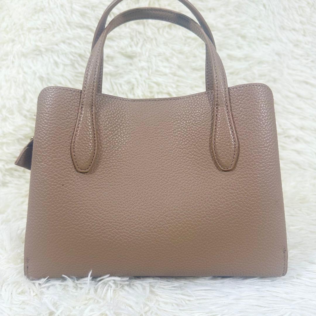 【美品】キタムラ2way トートバッグ シボ革 ベージュ ネット完売品