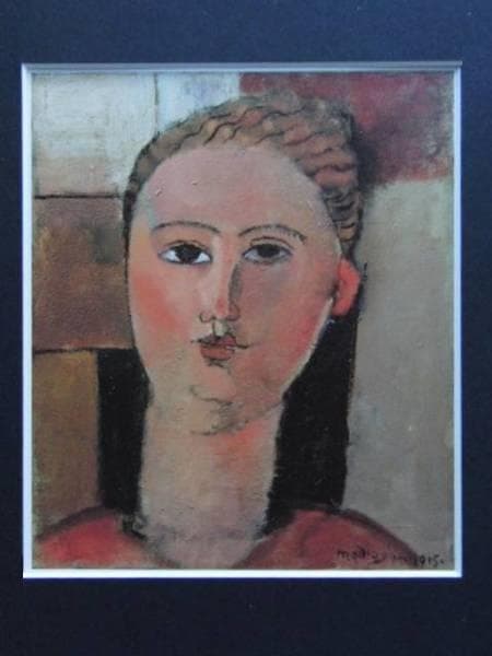 アメデオ・モディリアーニ、赤毛の娘、希少な額装用画集より、新品高級額装付