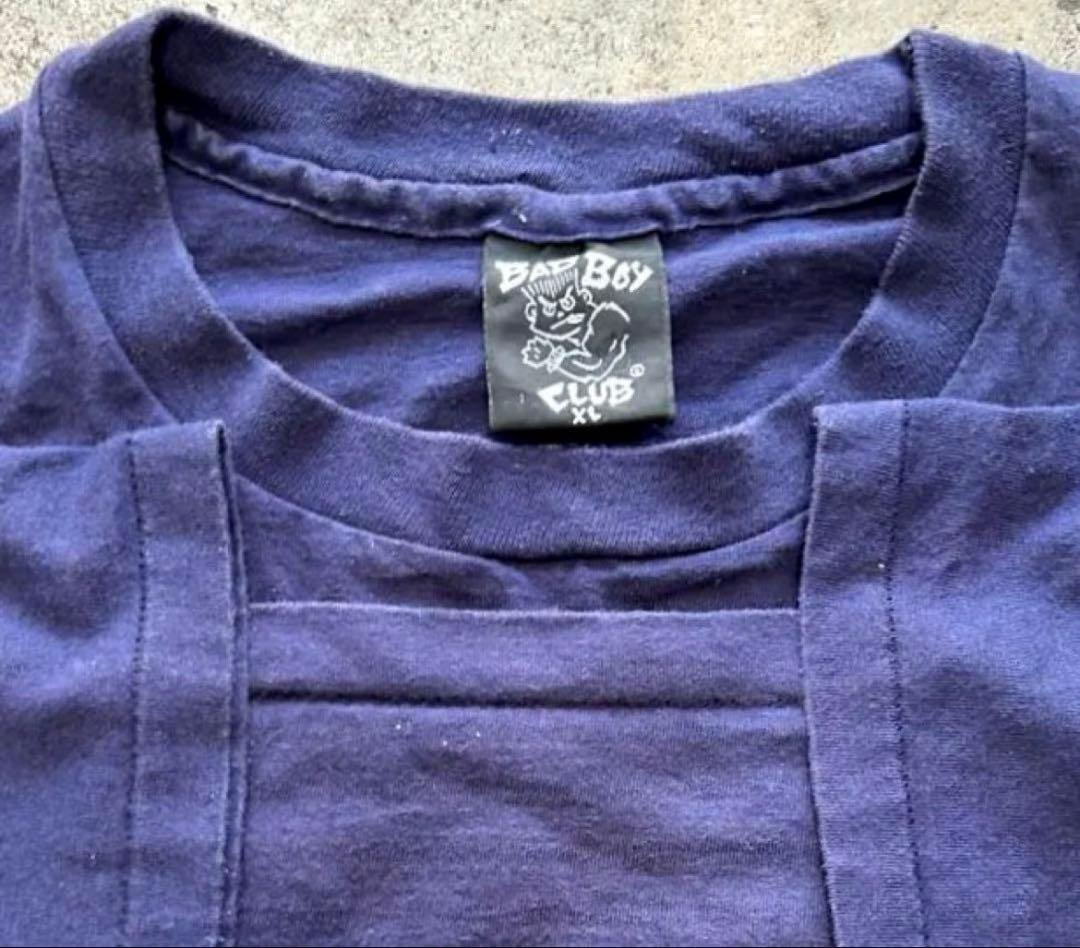 USA製80s~90s BadBoy Club Tシャツ XL 丈79