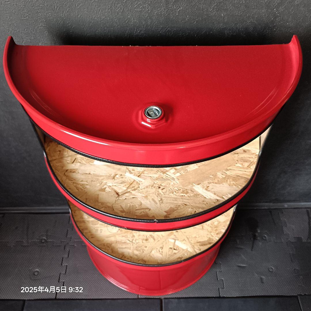 200㍑ドラム缶remakeBOX！レッド