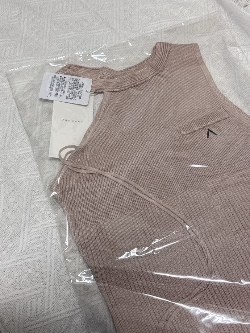 【値下げ可能】and mary Angie ribbon tank