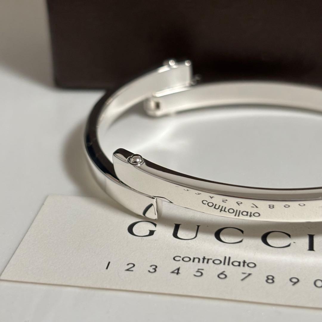 GUCCI 新品同様品【AAA 西島隆弘 着用】ブレスレット バングル　付属品