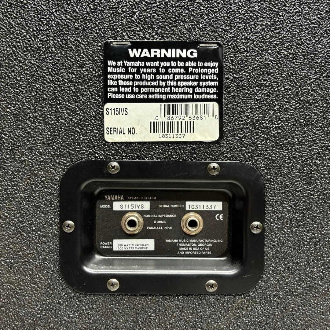 YAMAHA ヤマハ S115ⅣS 2Way PAスピーカー　２本