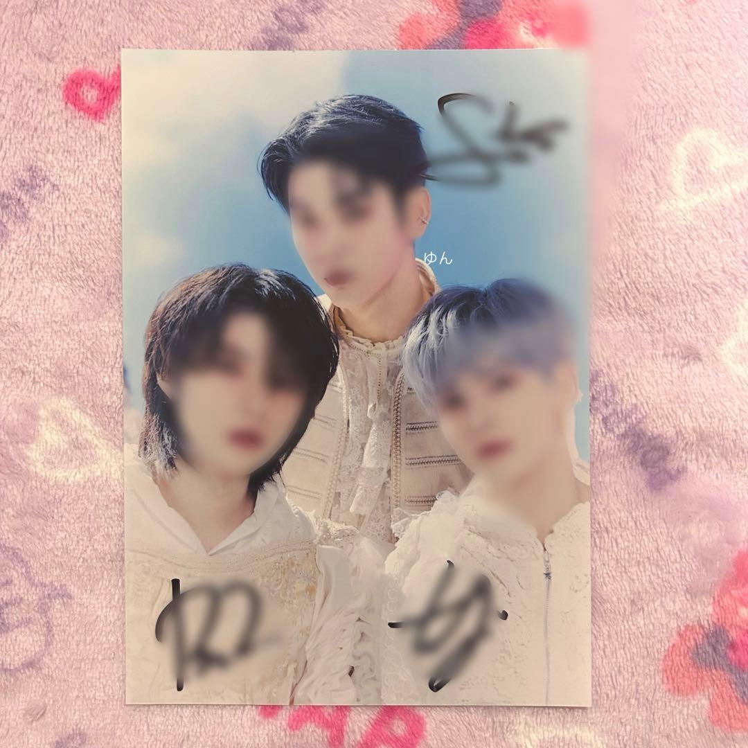 TXT 直筆サイン LINEMUSIC スビン ボムギュ テヒョン