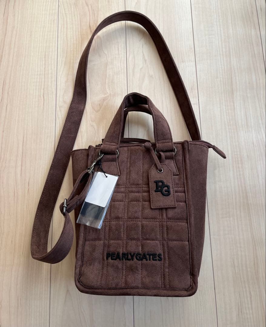 【新品】PARLY GATES スウェード調カートバッグ