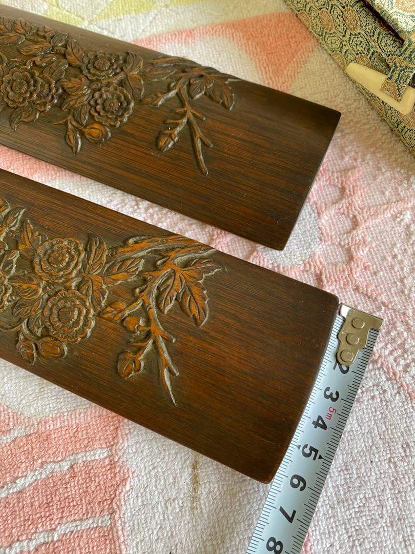 腕枕　腕枕　手置き板　木彫り　中国　書道