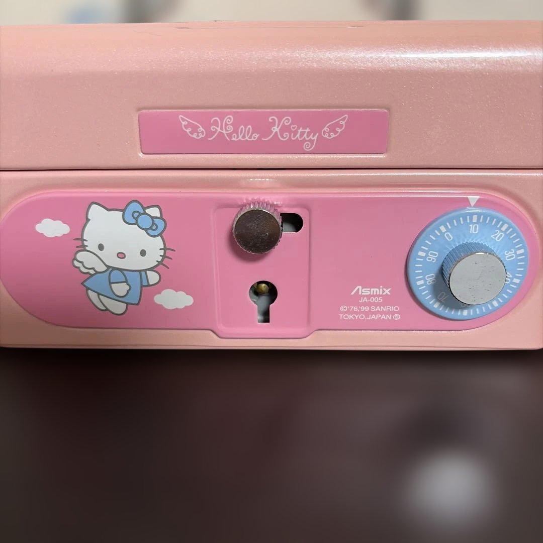 レア　ハローキティ　エンジェル　手提げ金庫　1999年希少品