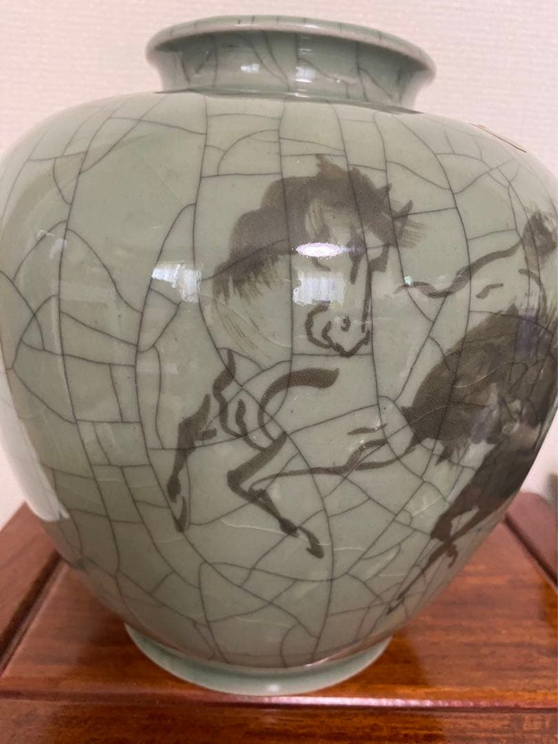 相馬焼　走り駒 竹鳳吉田製  陶器