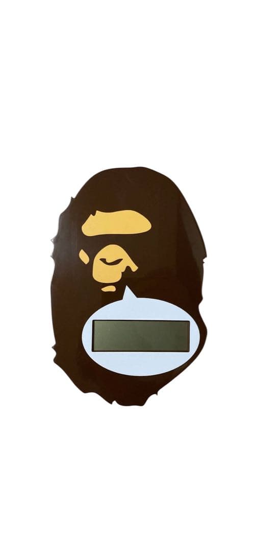 【新品 未開封】BAPE DIGITAL WALL CLOCK 時計 付録