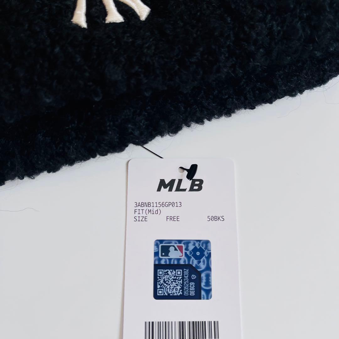 【新品未使用】MLBkorea　猫耳　ビーニー　ブラック　カリナ着用　大人気
