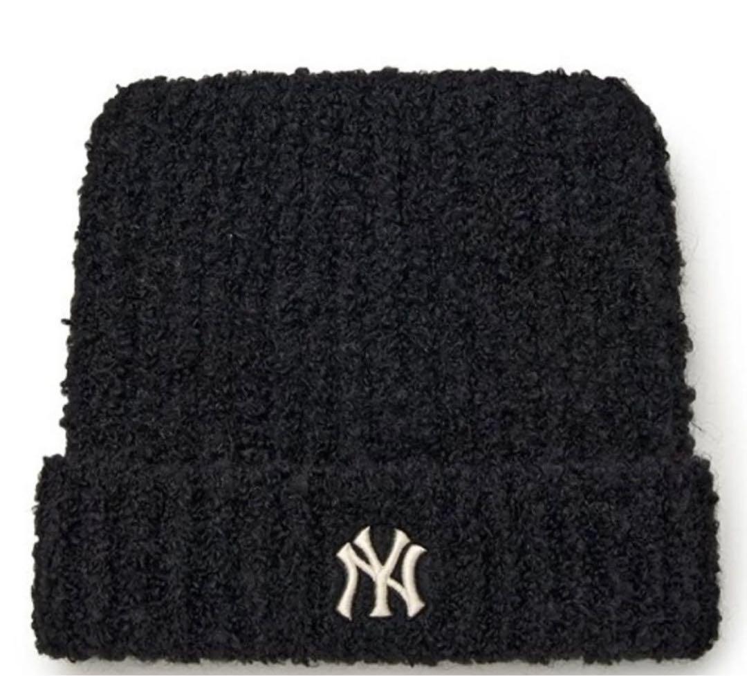 【新品未使用】MLBkorea　猫耳　ビーニー　ブラック　カリナ着用　大人気