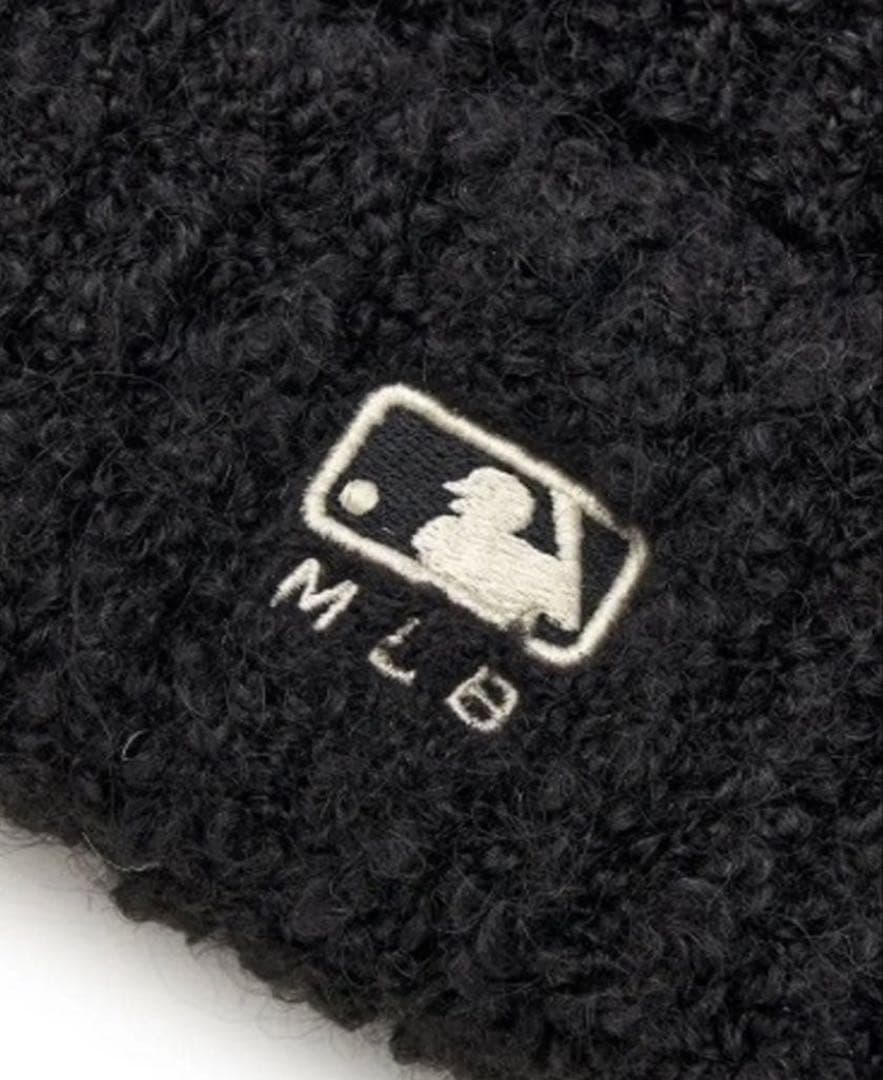 【新品未使用】MLBkorea　猫耳　ビーニー　ブラック　カリナ着用　大人気