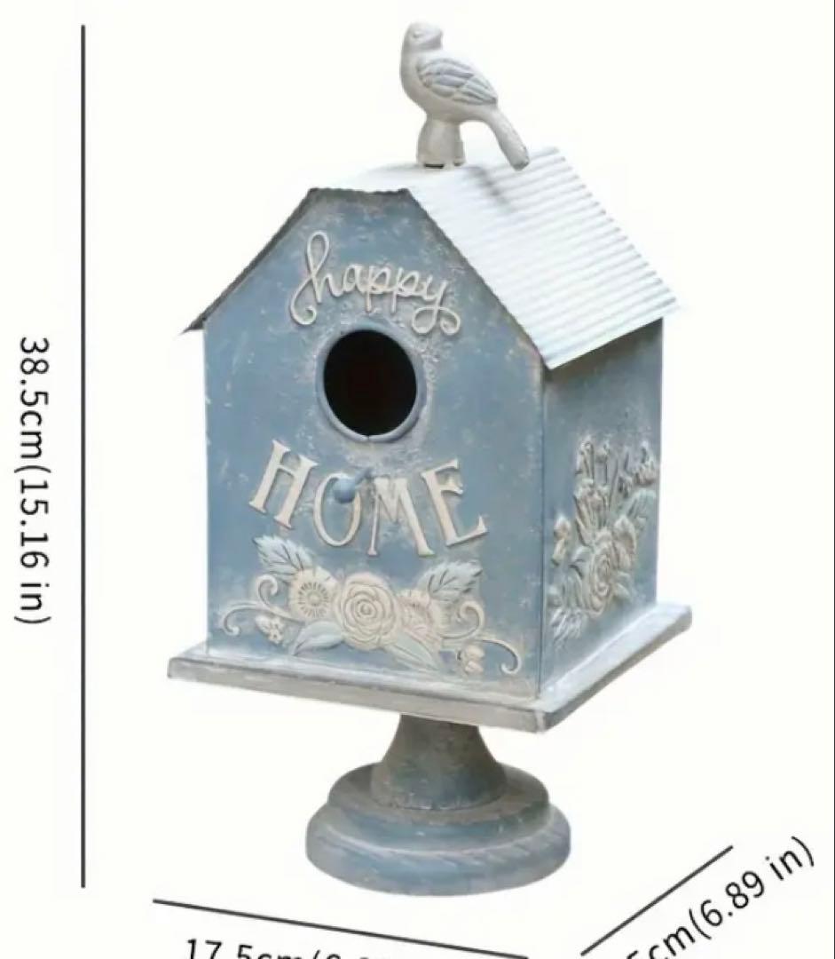 花彫巣箱Happy鳥小屋ドールハウス鳥箱フレンチガーデンハリーポッター