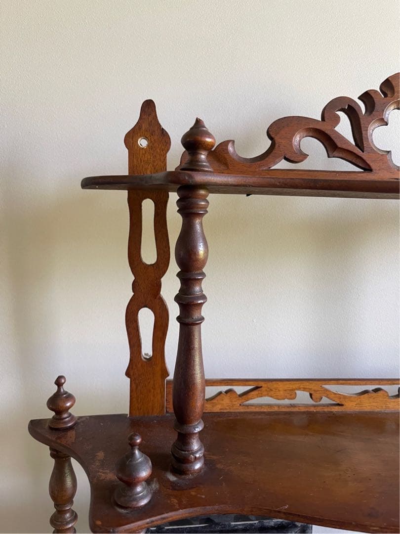 【き16】45 フランスアンティーク　ナポレオンシェルフ　シェルフ　棚