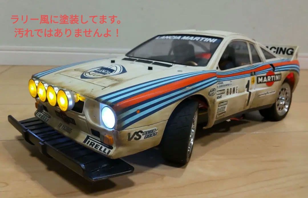タミヤ　ラジコン　ランチア・ラリー037 予備ボディ（ダート塗装）付セット