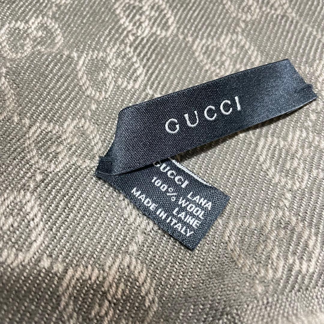 ち*づ様 GUCCI GGロゴマフラー ブラウン