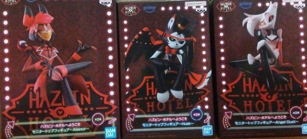 ハズビンホテル モニタートップフィギュア 三種セット