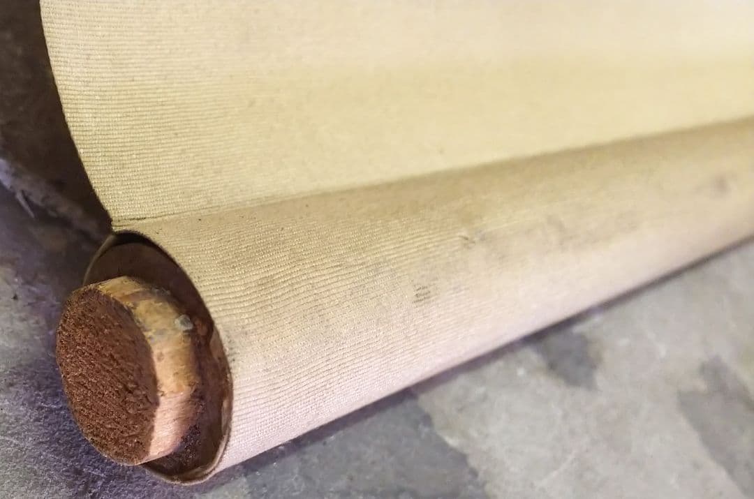 掛け軸　若翠　茶室二人