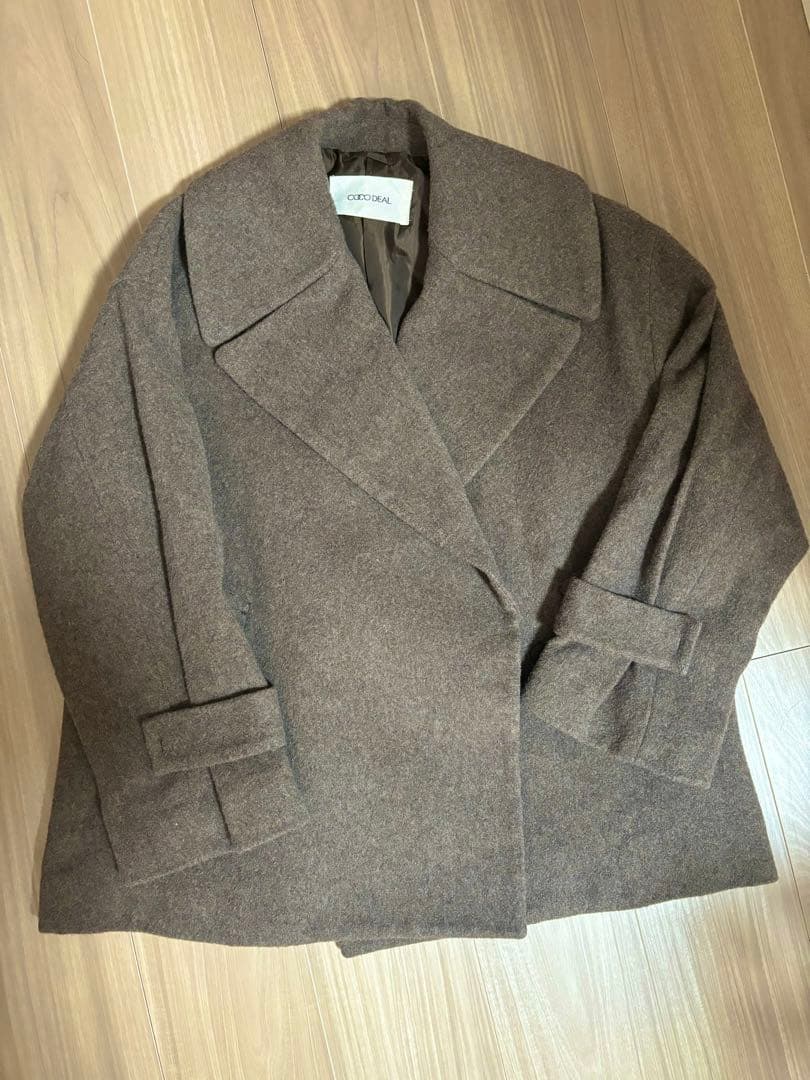 COCO DEAL ショートワイドカラーコート