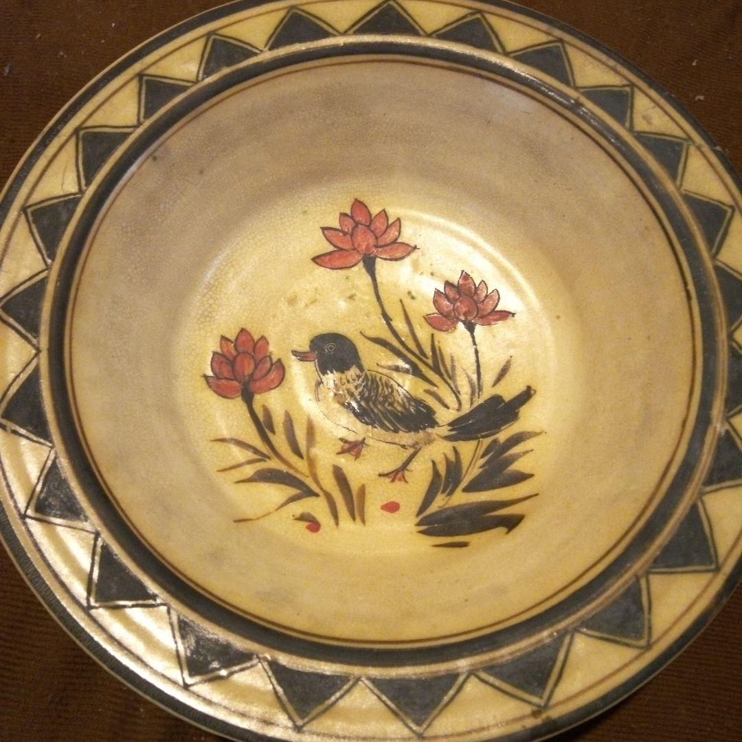 中国陶磁器　宋磁州窯　絵皿