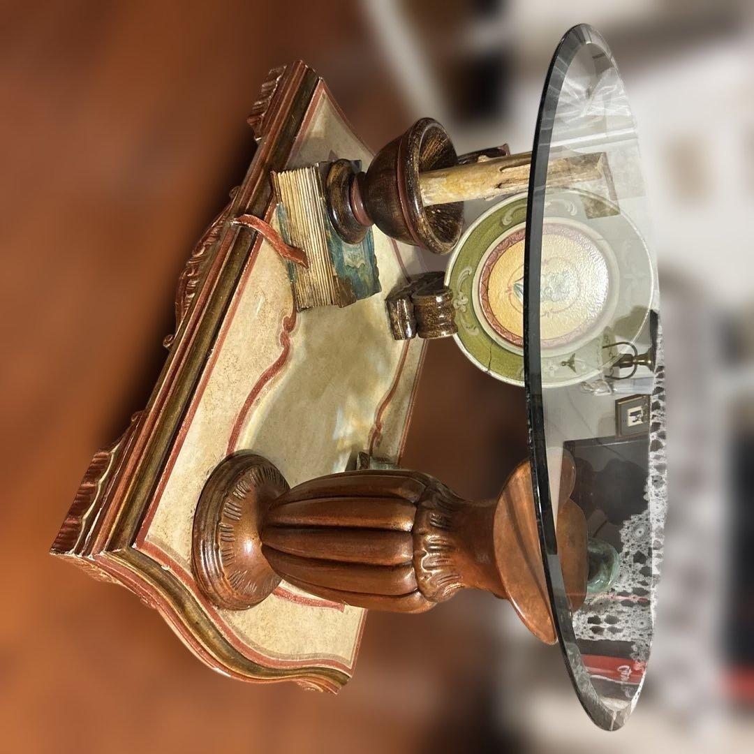 【 引取り限定　】ヴィンテージ　テーブル ガラステーブル　デザインテーブル