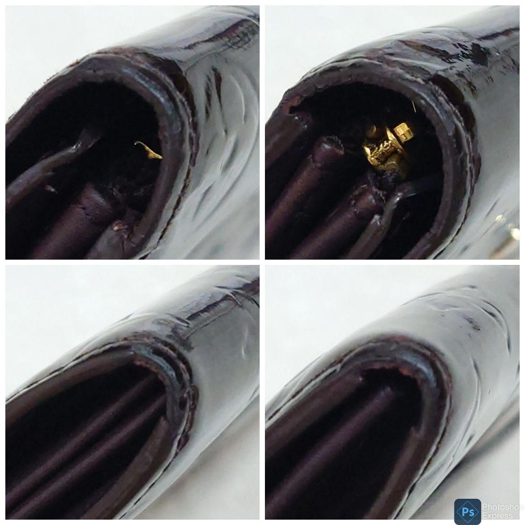 【極美品】ルイヴィトン☆モノグラム／ヴェルニ☆ポルトフォイユ・サラ☆アマラント