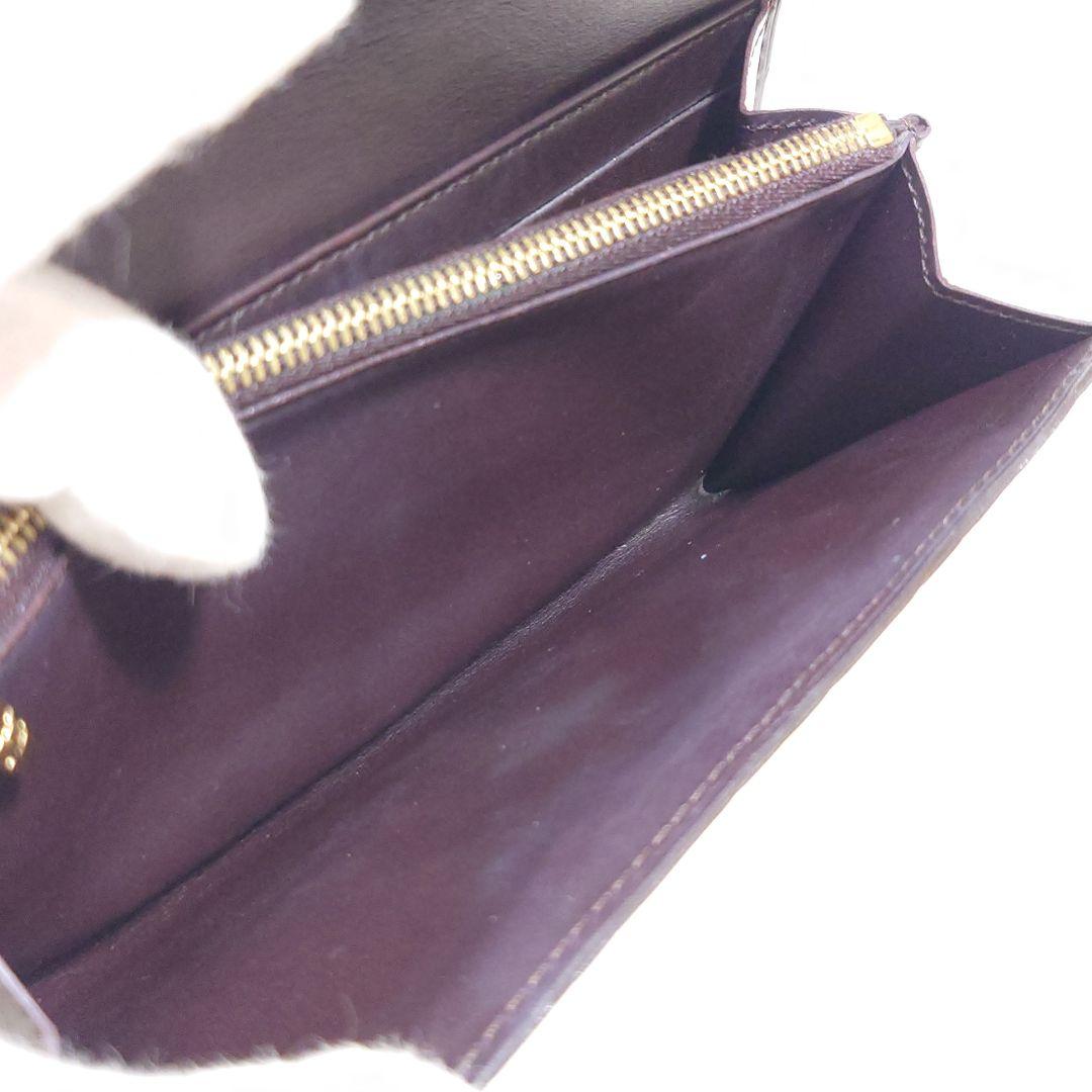 【極美品】ルイヴィトン☆モノグラム／ヴェルニ☆ポルトフォイユ・サラ☆アマラント