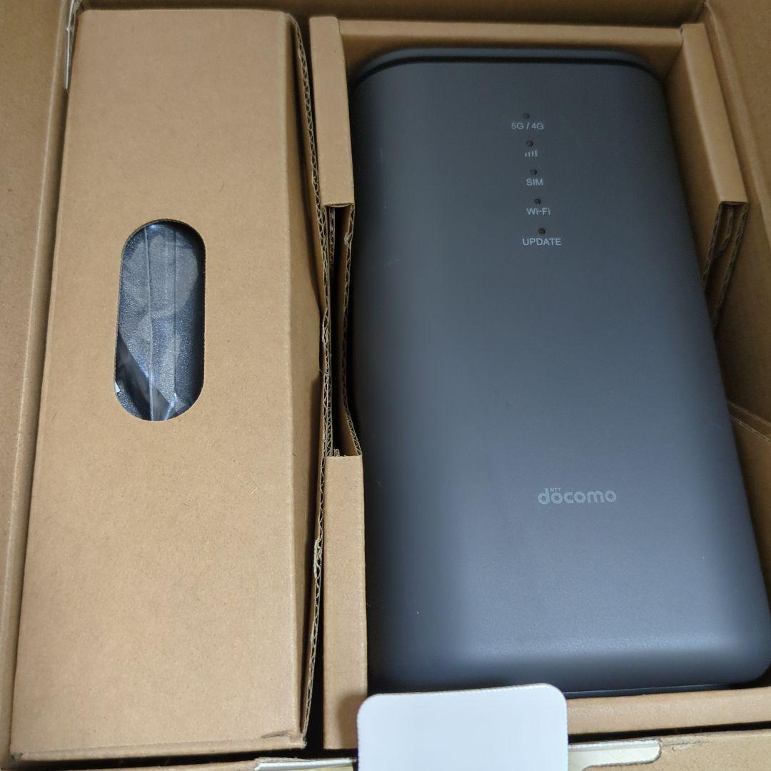 【ほぼ未使用】docomo 5G HR02 ダークグレー ホームルーター